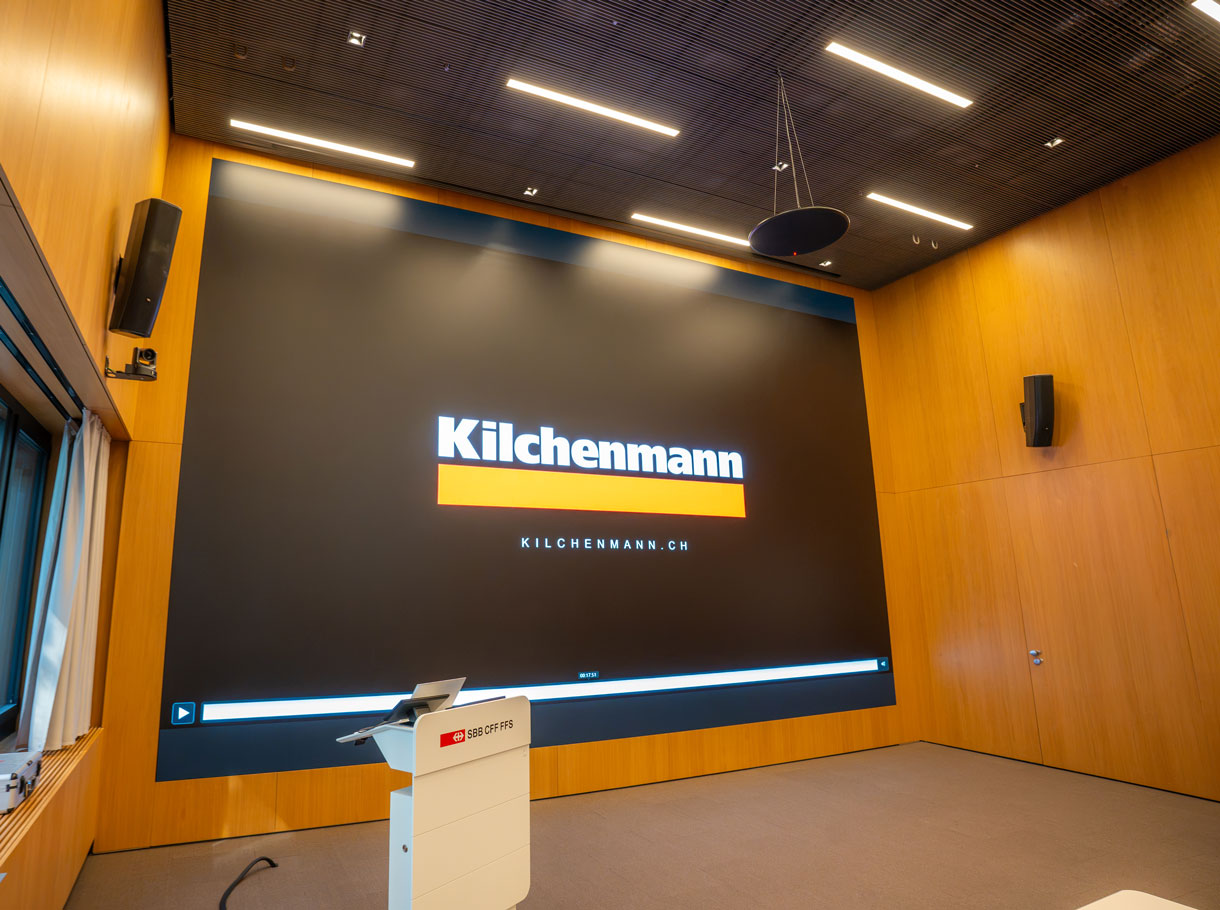 LED-Wand, SBB Auditorium, Kilchenmann AG